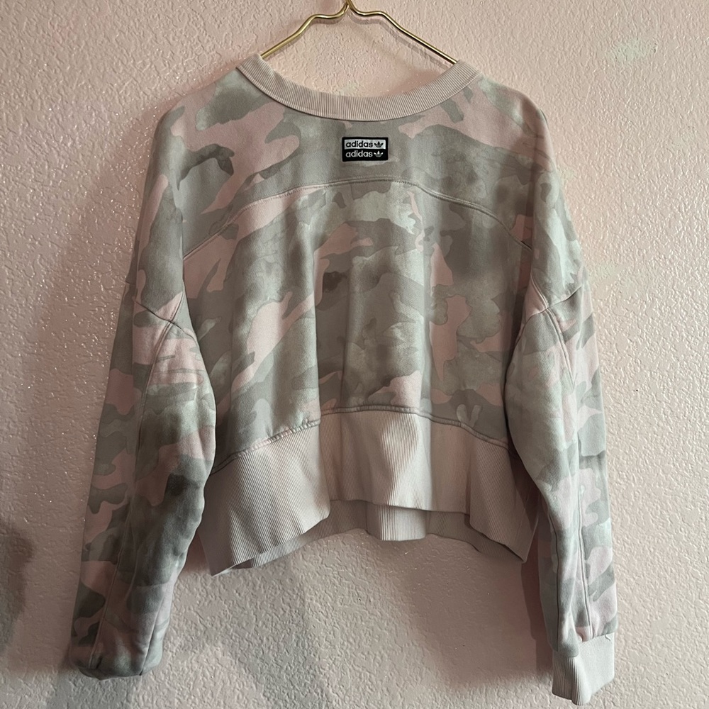 adidas camo pullover